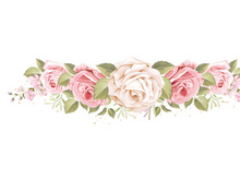 Vector Flower Watercolor Illustration