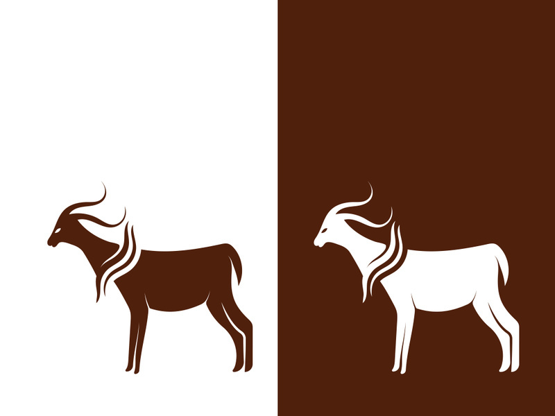 Goat logo template vector icon illustration design