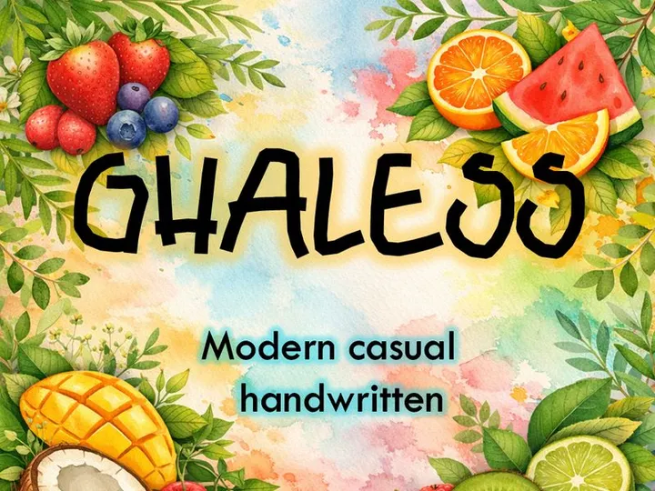 GHALESS – Modern Casual Handwritten Font