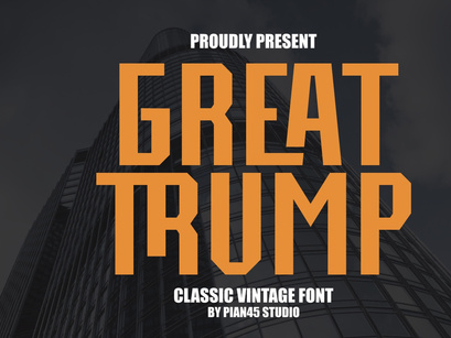 Great Trump - Classic Vintage Font
