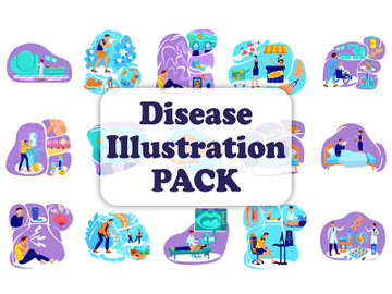 Disease illustration bundle preview picture