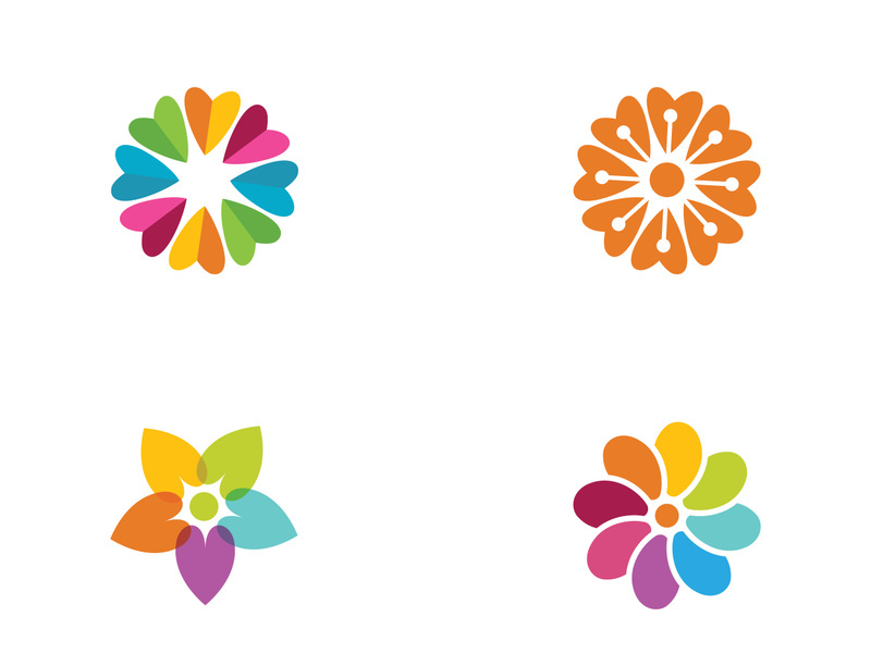 Flower icon design illustration