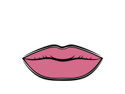 Woman's lips icon vector illustration design template
