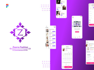 Zaara Fashion E-commerce UI Kit preview picture