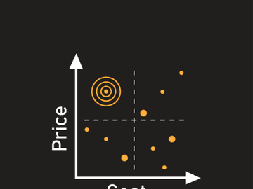 quadrant concept  diagram  logo illustration preview picture