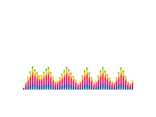 Sound waves vector illustration design template