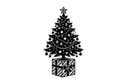 Decorative Christmas Tree with Gift Box for Holiday Celebration
