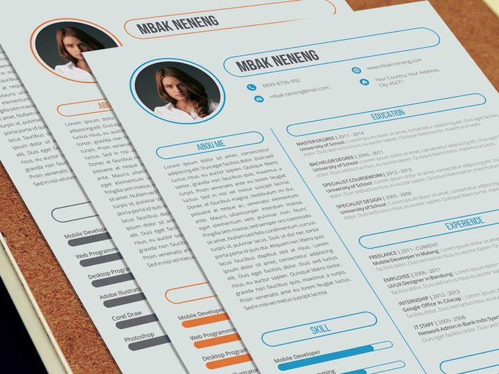 Round Resume Minimalist