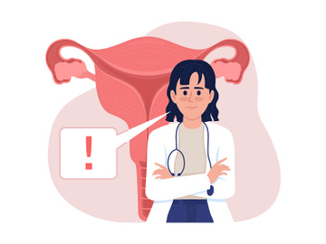 Draw attention to woman reproductive health illustration preview picture