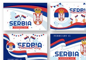 12 Serbia National Day Illustration