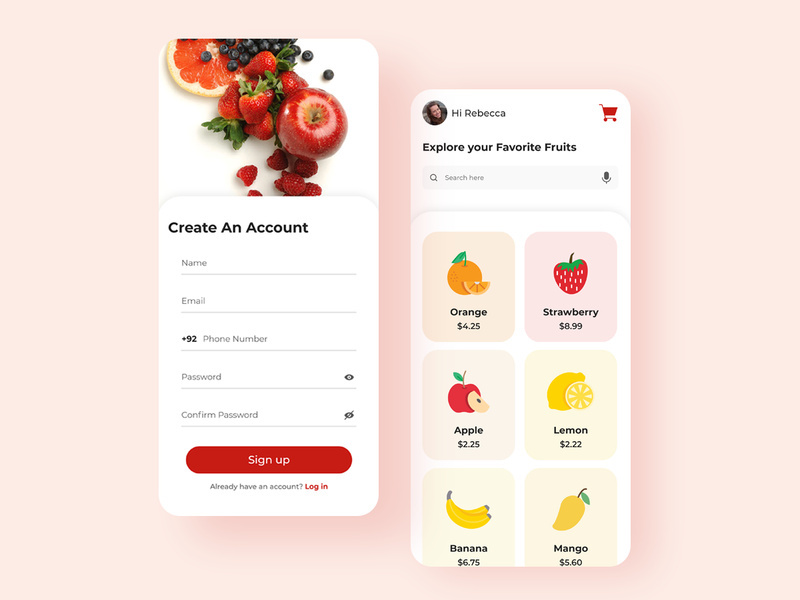 Online Fruit Ordering App