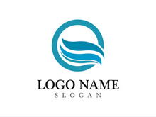 Wave beach vector illustration design logo