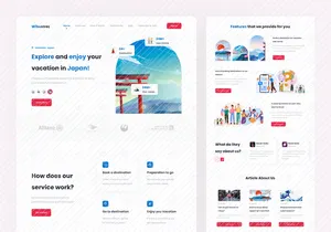 Wibustrez - Traveling Landing Page Template