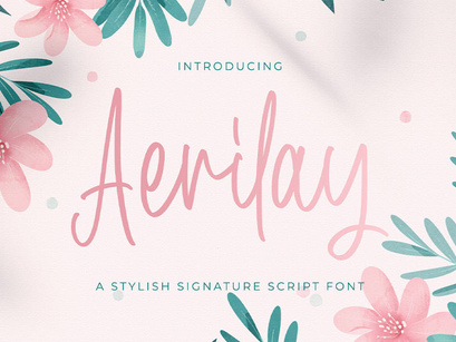 Aerilay - Handwritten Font