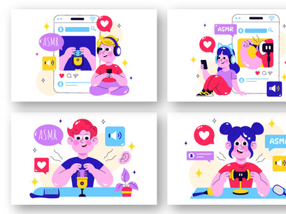 10 ASMR Lifestyle Illustration
