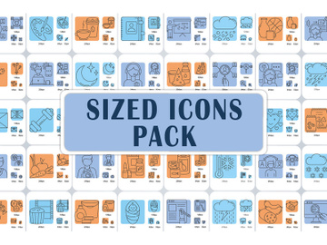 Sized icons bundle preview picture