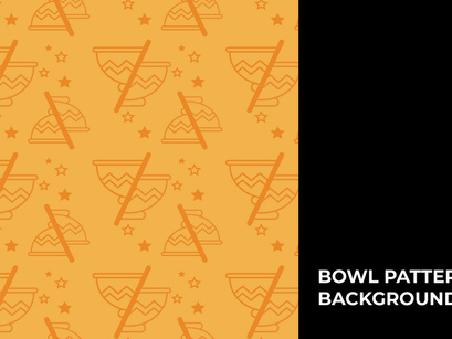 Ramen Bowl Background Vector Bundle