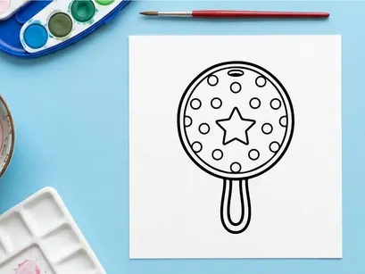 Halloween pizza cutter with star and holes design. Spooky kitchen utensil for festive cooking and baking.