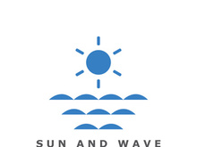Creative and unique sun logo design.