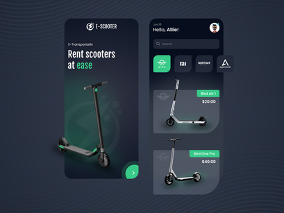 E-Scooter App Design