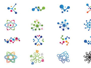 Molecule Dna Logo Health Vector preview picture