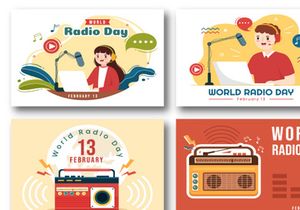 16 World Radio Day Illustration