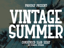 Vintage Summer - Condensed Slab Serif preview picture