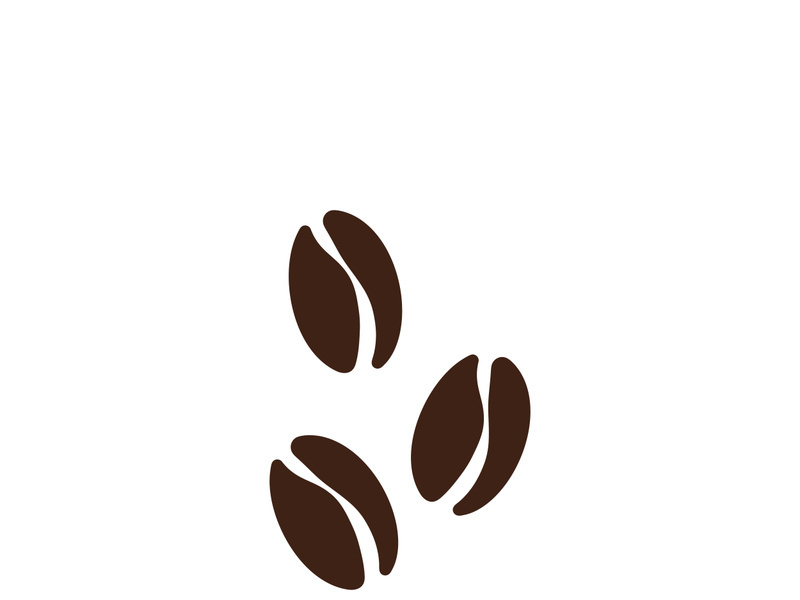 Premium coffee bean logo design.