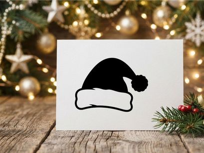Gorro navideño festivo con pompón para celebraciones de Navidad