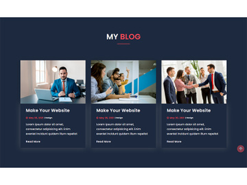 Blog Website Template Design Kit preview picture