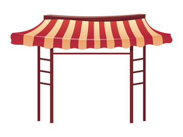 Street market canopy cartoon vector illustration preview picture