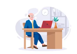 M196_Business Office Illustrations