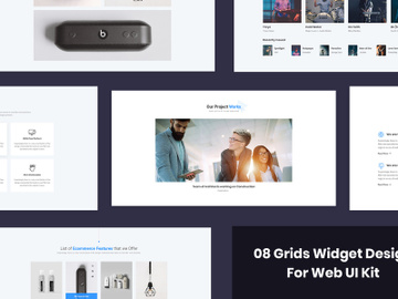 8 Grids Widget Design for Web-UI Kit preview picture