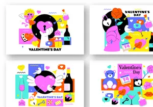Happy Valentine's Day Illustration