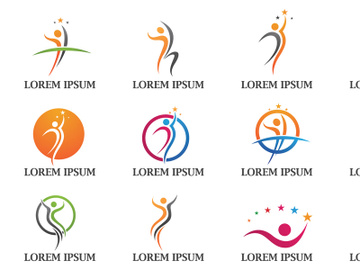 Human character logo sign preview picture