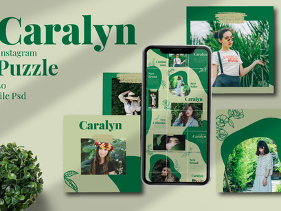 Caralyne Instagram Puzzle Template