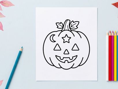 Halloween Kürbislaternen-Linienkunst. Gruselige Kürbis-Schnitz-Ikone für Herbst-Designs.