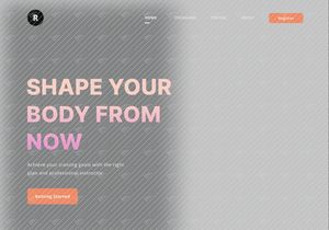 Fitness Landing Page - Rogosukmo