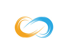 Infinity icon illustration design template