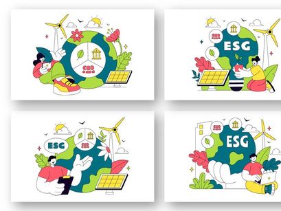 10 Environmental Social Governance Illustration