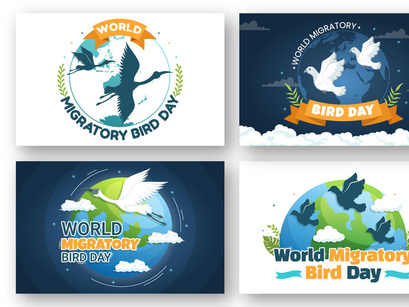 14 World Migratory Bird Day Illustration