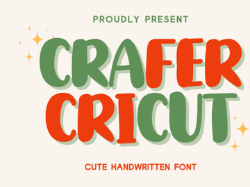Crafer Cricut - Cute Handwritten Font preview picture