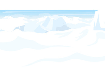 North pole flat vector illustration preview picture