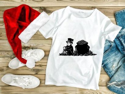 Cartoon witch stirring magic cauldron with gold coins spell illustration