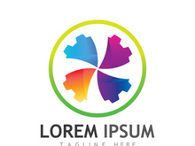 Gear logo with a creative idea.