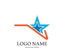 Star icon template vector illustration design