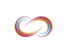 Infinity icon illustration design template