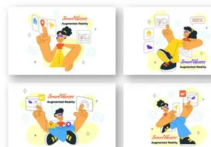 10 Smart Glasses Augmented Reality Illustration