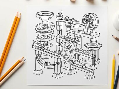 Steampunk machine gears engine vintage vector illustration