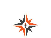 Compass logo template vector icon illustration design